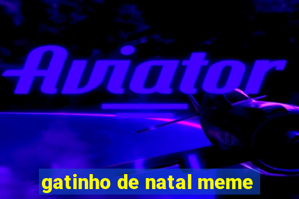 gatinho de natal meme